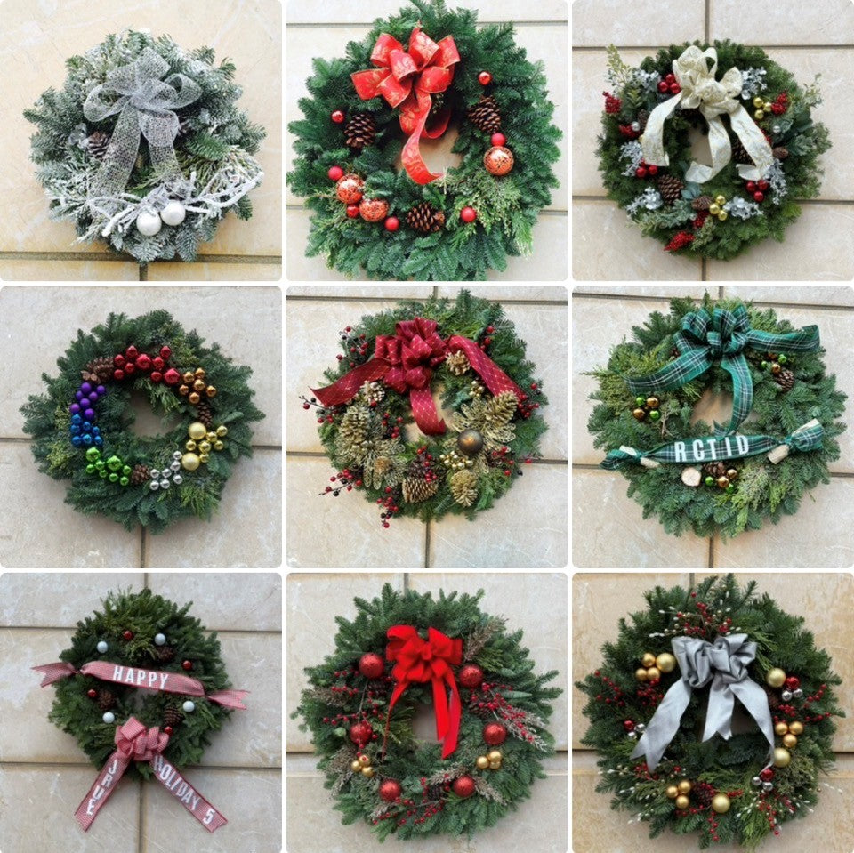 Mixed Wreath with cones - with custom design